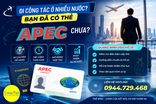 Dịch vụ làm thẻ Apec - Quang minh visa
